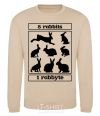 Sweatshirt 8 rabbits 1 rabbyte sand фото