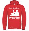 Men`s hoodie Got a new Error bright-red фото