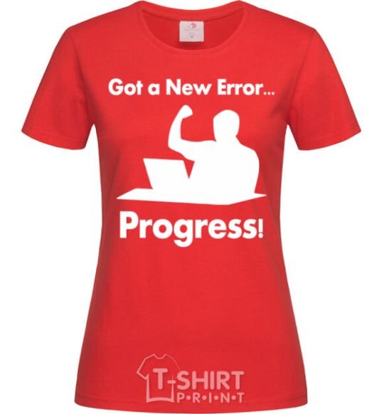 Women's T-shirt Got a new Error red фото