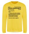 Sweatshirt Tech support yellow фото