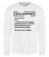 Sweatshirt Tech support White фото