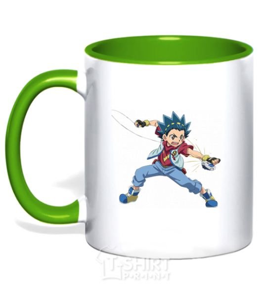 Mug with a colored handle Walt Aoi kelly-green фото