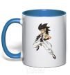 Mug with a colored handle Dashan Wang royal-blue фото