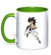 Mug with a colored handle Dashan Wang kelly-green фото