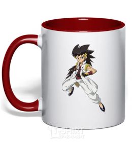 Mug with a colored handle