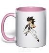 Mug with a colored handle Dashan Wang light-pink фото