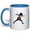 Mug with a colored handle Daina Kurogami royal-blue фото