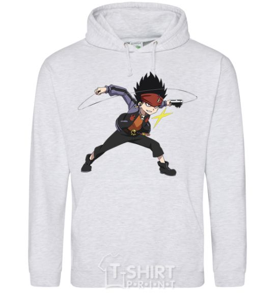 Men`s hoodie Daina Kurogami sport-grey фото