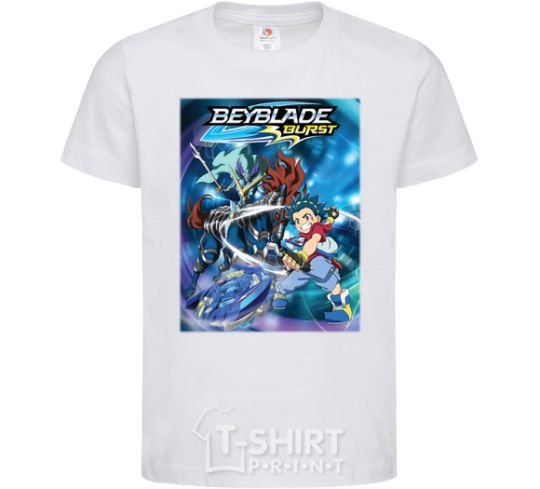 Детская футболка BEYBLADE BURST Белый фото