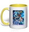 Mug with a colored handle BEYBLADE BURST yellow фото