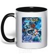 Mug with a colored handle BEYBLADE BURST black фото