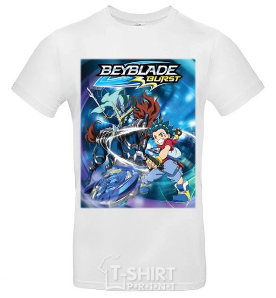 Мужская футболка BEYBLADE BURST Белый фото