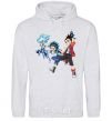 Men`s hoodie BEYBLADE BURST heroes sport-grey фото