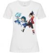 Women's T-shirt BEYBLADE BURST heroes White фото