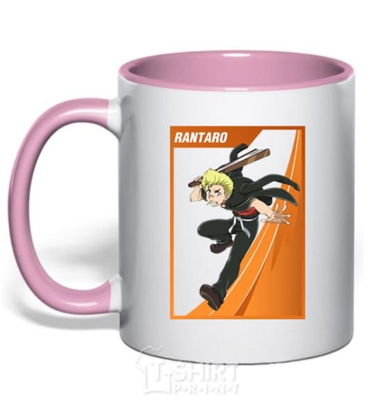 Чашка с цветной ручкой Rantaro Нежно розовый фото