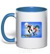 Mug with a colored handle BEYBURST royal-blue фото