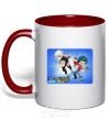 Mug with a colored handle BEYBURST red фото