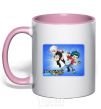 Mug with a colored handle BEYBURST light-pink фото