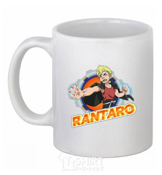 Ceramic mug Rantaro Badge White фото