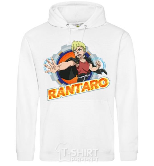 Мужская толстовка (худи) Rantaro Badge Белый фото