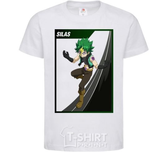 Kids T-shirt Silas White фото