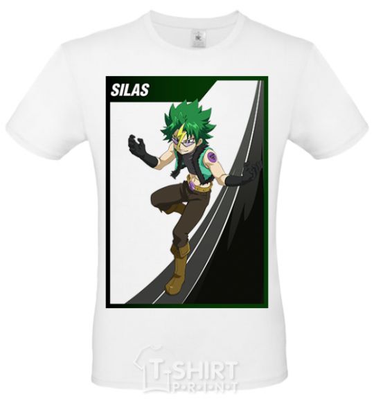 Men's T-Shirt Silas White фото