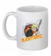 Ceramic mug Badge Rantaro White фото