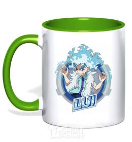 Mug with a colored handle