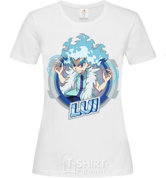 Women's T-shirt Lui badge White фото