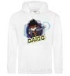 Men`s hoodie Daigo badge White фото