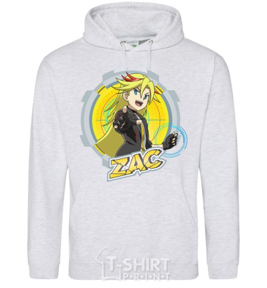 Men`s hoodie Zac badge sport-grey фото