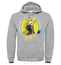 Men`s hoodie Zac badge sport-grey фото