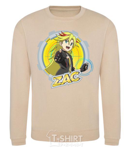 Sweatshirt Zac badge sand фото