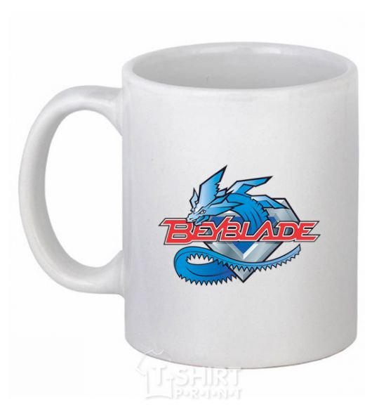 Ceramic mug BEYBLADE Logo White фото