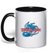 Mug with a colored handle BEYBLADE Logo black фото