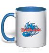 Mug with a colored handle BEYBLADE Logo royal-blue фото