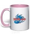 Mug with a colored handle BEYBLADE Logo light-pink фото