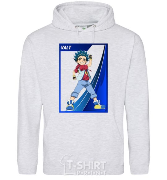 Men`s hoodie Walt card sport-grey фото