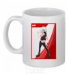 Ceramic mug Shu card White фото