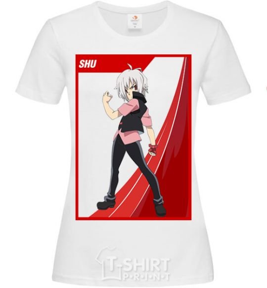 Women's T-shirt Shu card White фото