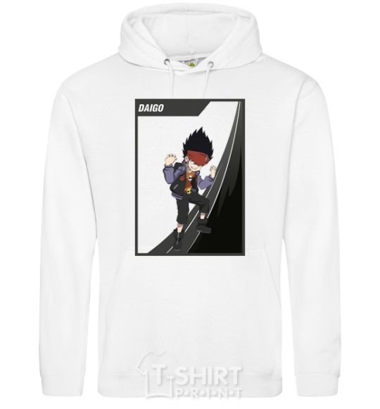 Men`s hoodie Daigo card White фото