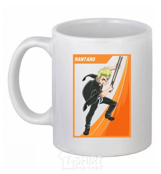 Ceramic mug Rantaro card White фото