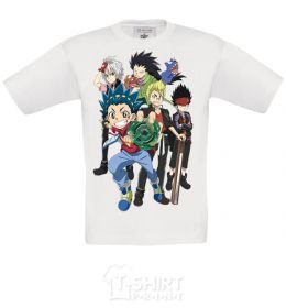 Kids T-shirt BEYBLADE characters White фото