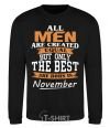 Sweatshirt The best are born in November black фото