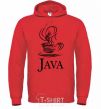 Men`s hoodie Java bright-red фото