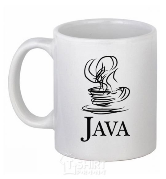 Чашка керамическая Java Белый фото