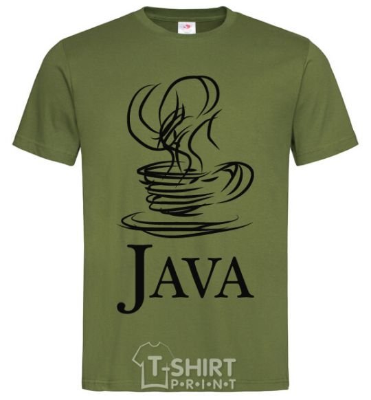 Мужская футболка Java Оливковый фото
