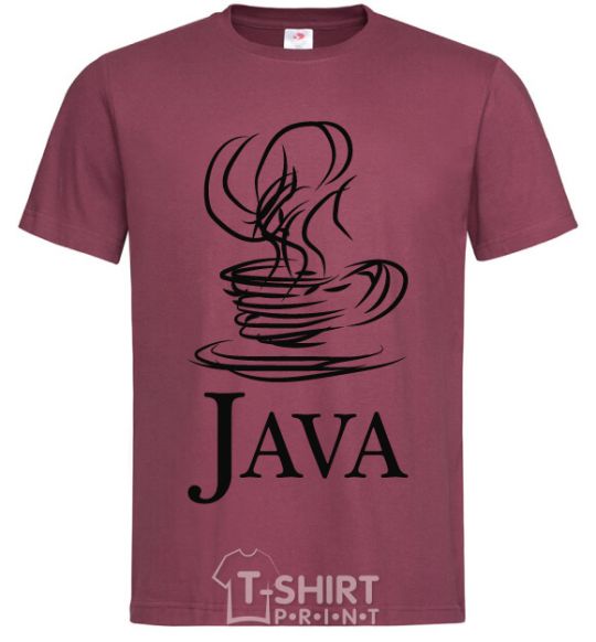 Men's T-Shirt Java burgundy фото