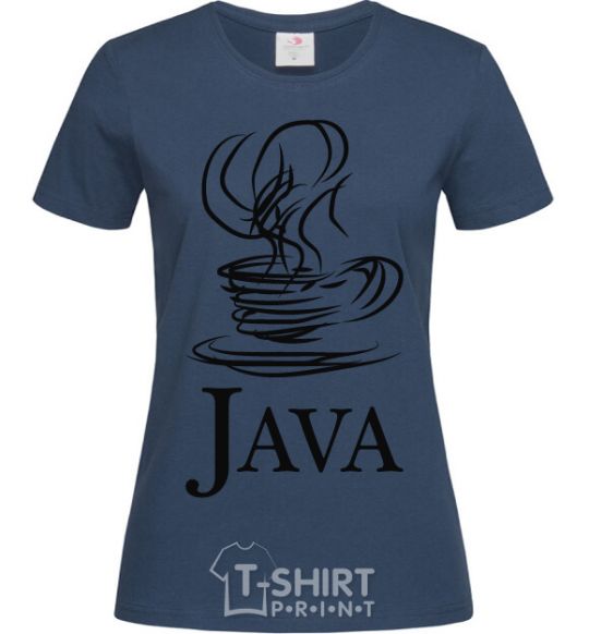 Women's T-shirt Java navy-blue фото