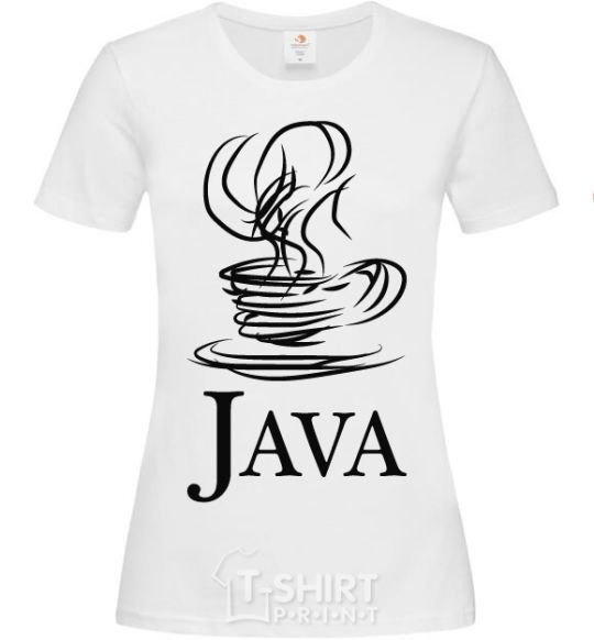 Women's T-shirt Java White фото